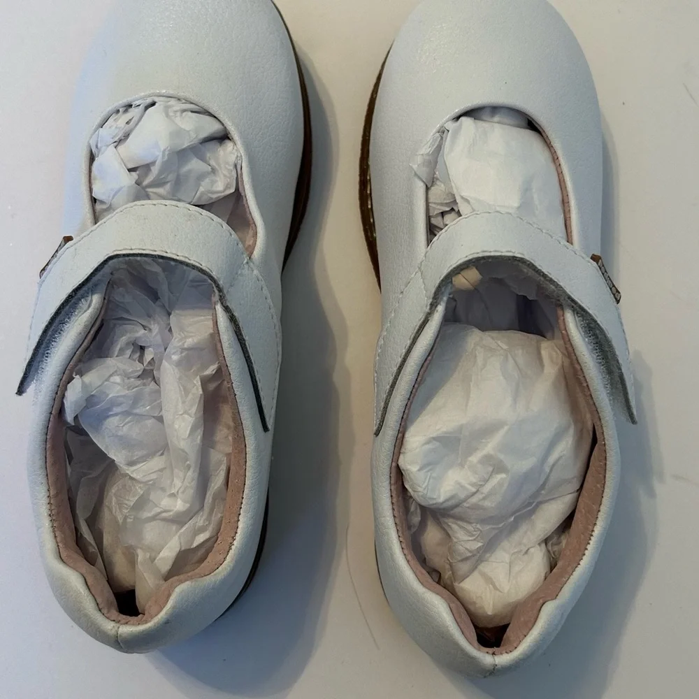 Pediped Flex Ann White Leather Shoes Little Girl US 12.5-13 EU 30 Church Wedding
